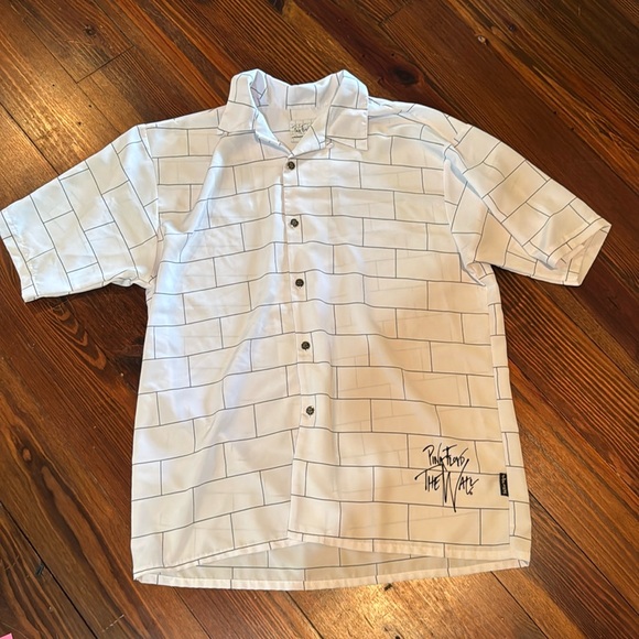 Pink Floyd Other - Vintage Pink Floyd The Wall White Casual Shirt